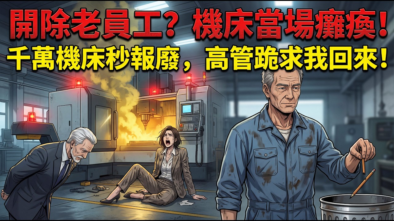 ✅️【一口氣看完】女總監嫌我不懂PPT，當眾開除30年老技工！我前腳剛走，千萬級航天機床當場癱瘓！看老工匠如何硬核整頓職場！