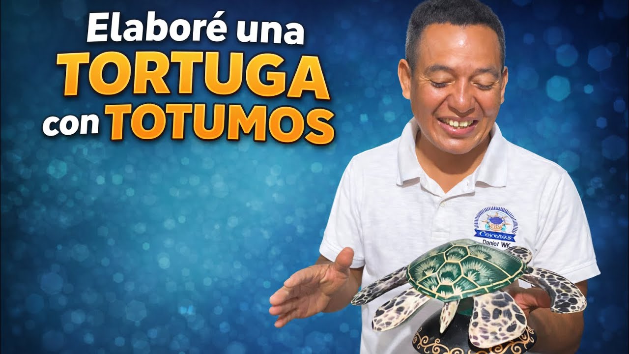El reto más difícil: crear una tortuga de totumo con extremidades móviles