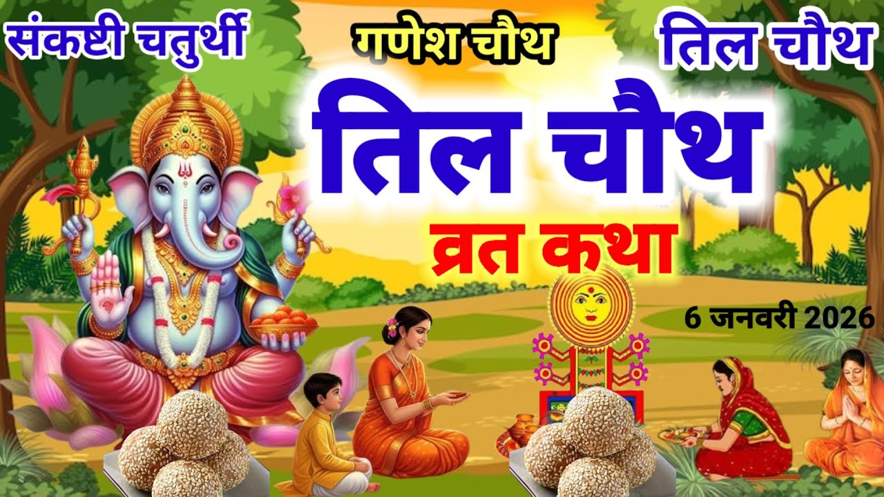 माघ मास संकष्टी चतुर्थी व्रत कथा । Sankashti Chaturthi Vrat Katha । Til chauth vrat katha 