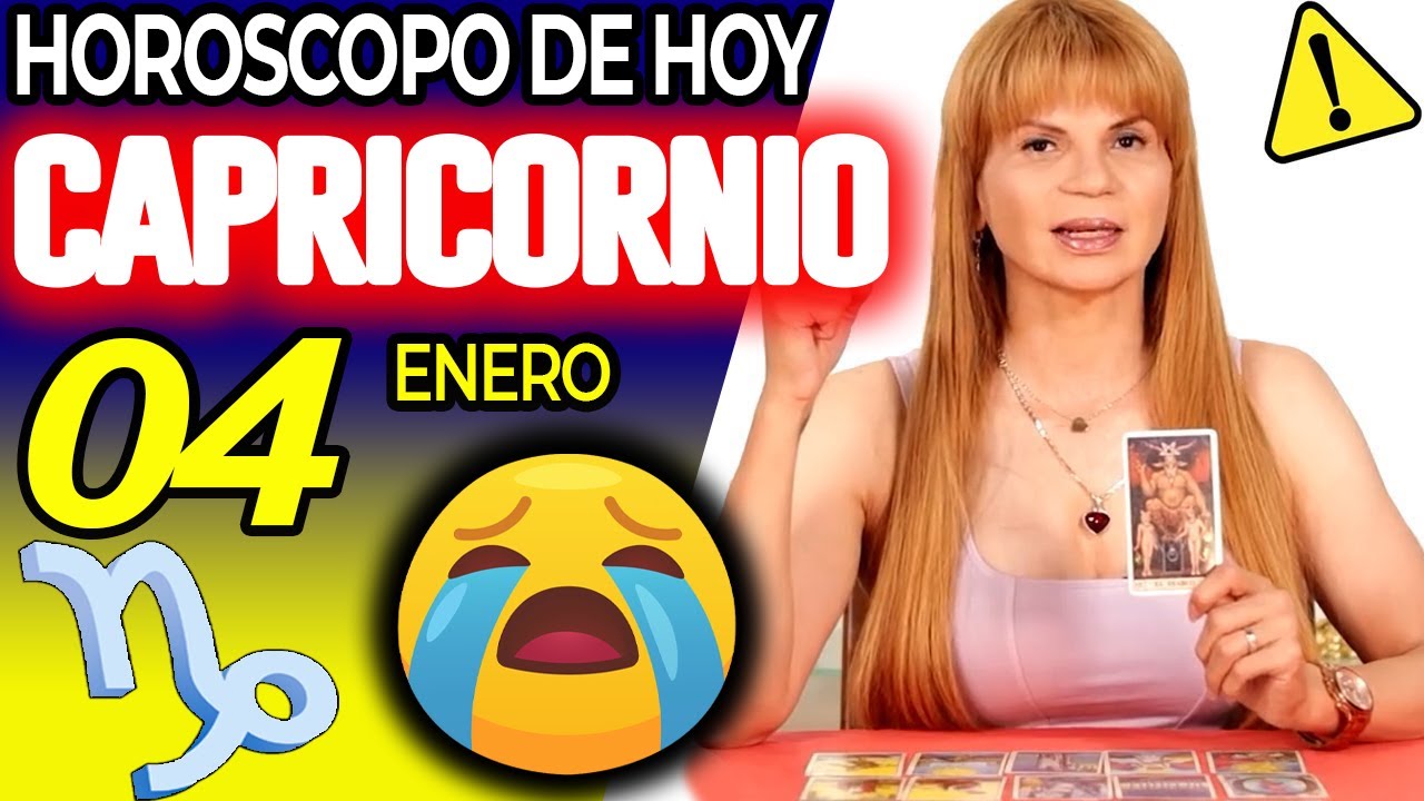 CAPRICORNIO ♑LLORARAS GRITARAS SALTARAS CON ESTA LECTURA❗️😱🔮 Hor&oacute;scopo De Hoy 4 De Enero 2026 Mhoni