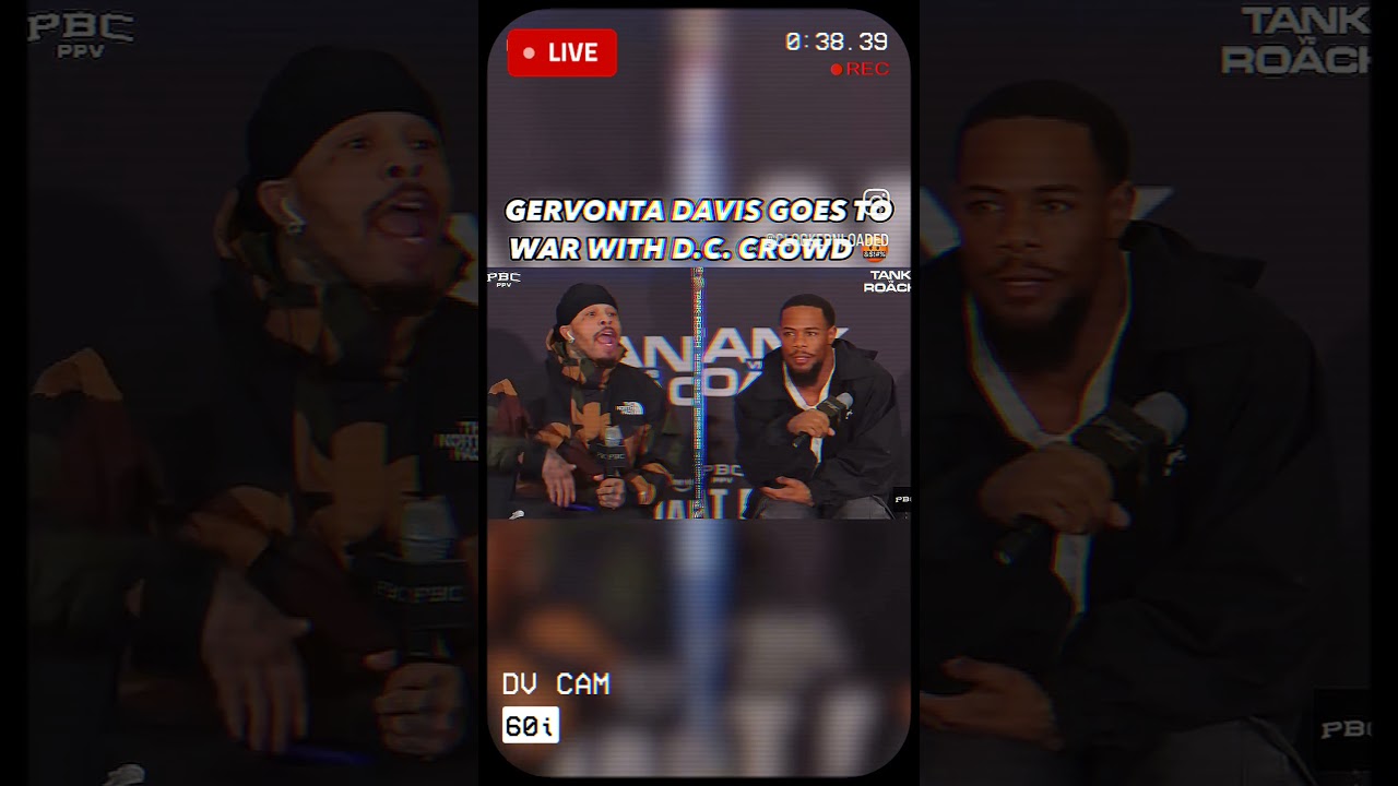 [5 Minutes Ago] Tank Davis starts BRAWL with D.C. CROWD ⚠️ @PBCONFOX #tankdavis #fight #boxing