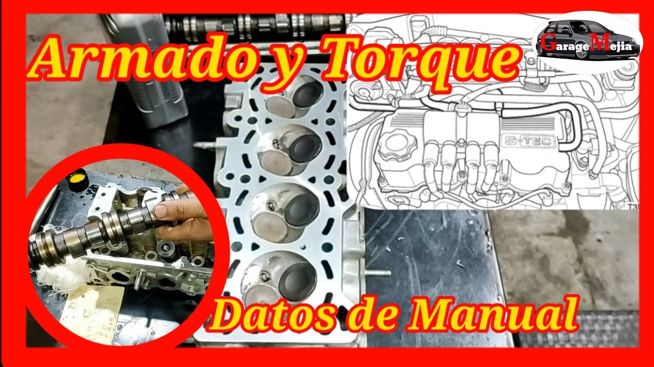 Armado y torques de apriete de culata al Chevrolet Aveo 2007, #automobile 