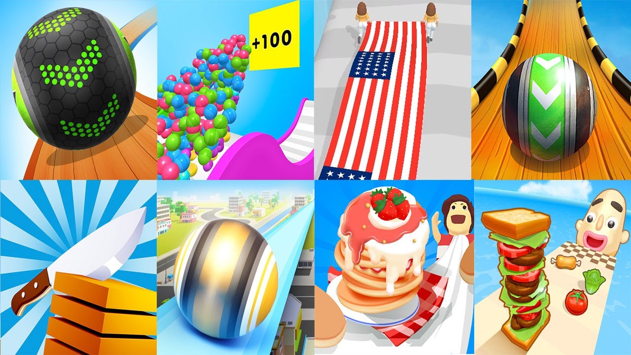 Going Balls VS Coin Rush Sky Rolling Ball 3D Ball Run 2048 Sandwich Runner Juice Run Smile Rush #18