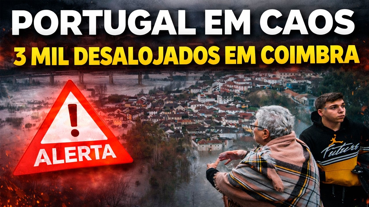 Portugal em Caos: 3 Mil Pessoas Desalojadas em Coimbra Após Tempestade