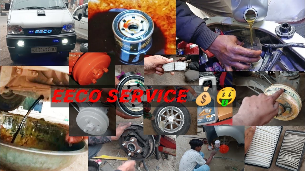Maruti Suzuki eeco cng service //total service cost 🤑 + tata nano drums 🔥 paint 🎨