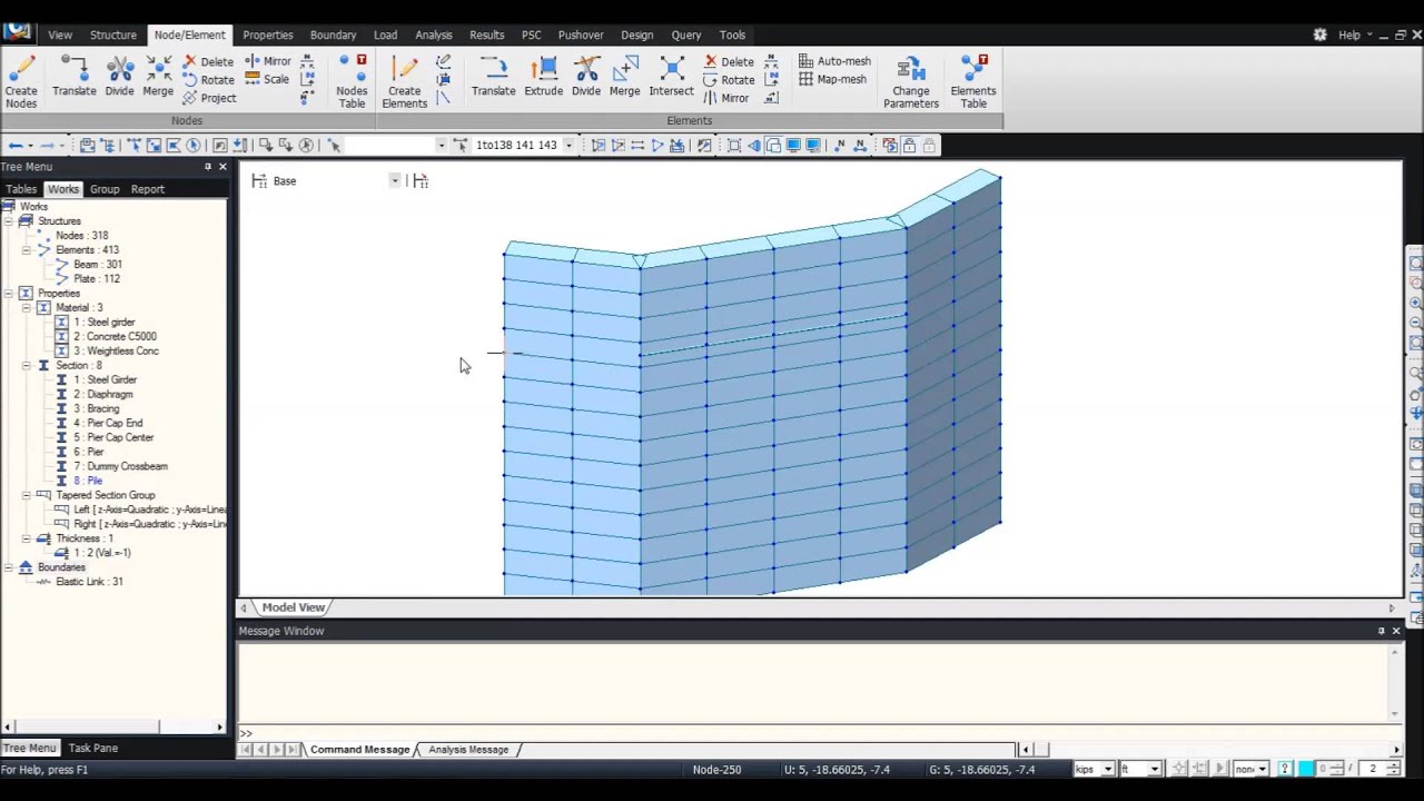 [midas Civil Video Tutorial] 6- Abutment