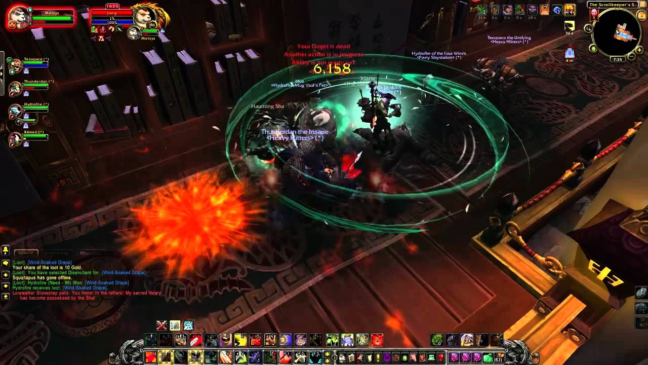MoP - Temple of the Jade Serpent HEROIC - Protection Warrior POV w/ Commentary