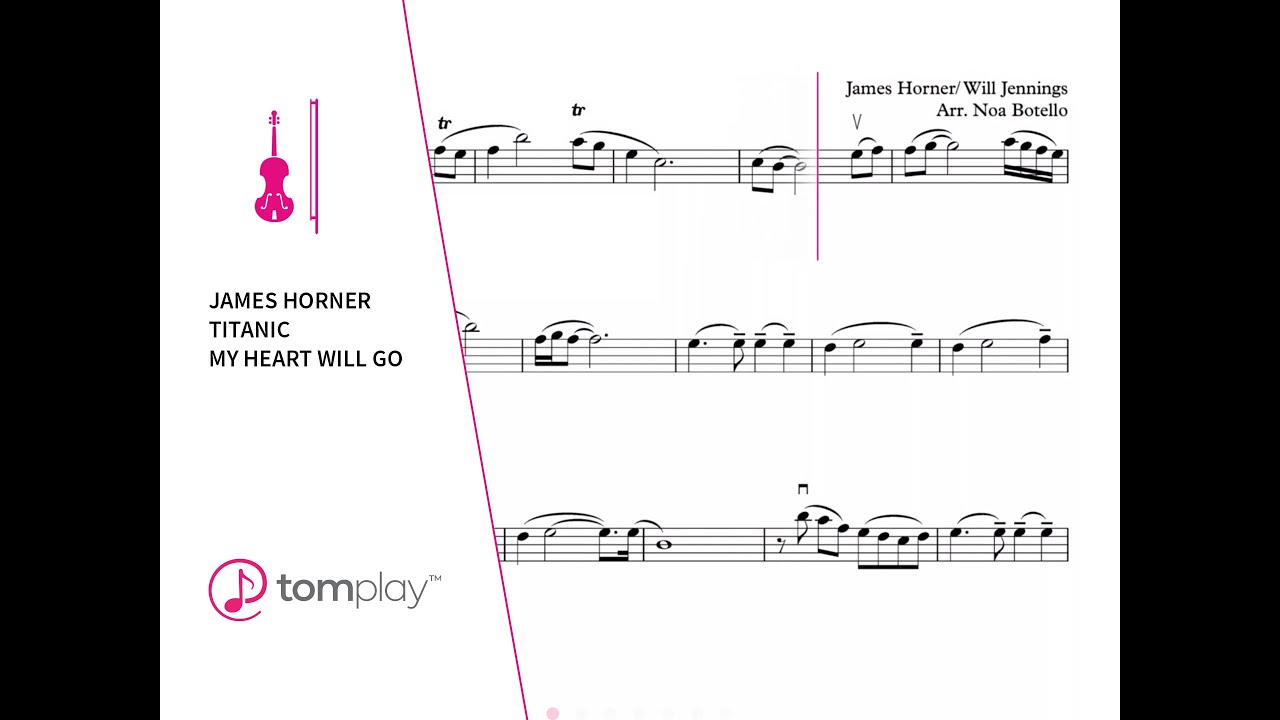 My Heart Will Go - Viola Sheet Music 🎻