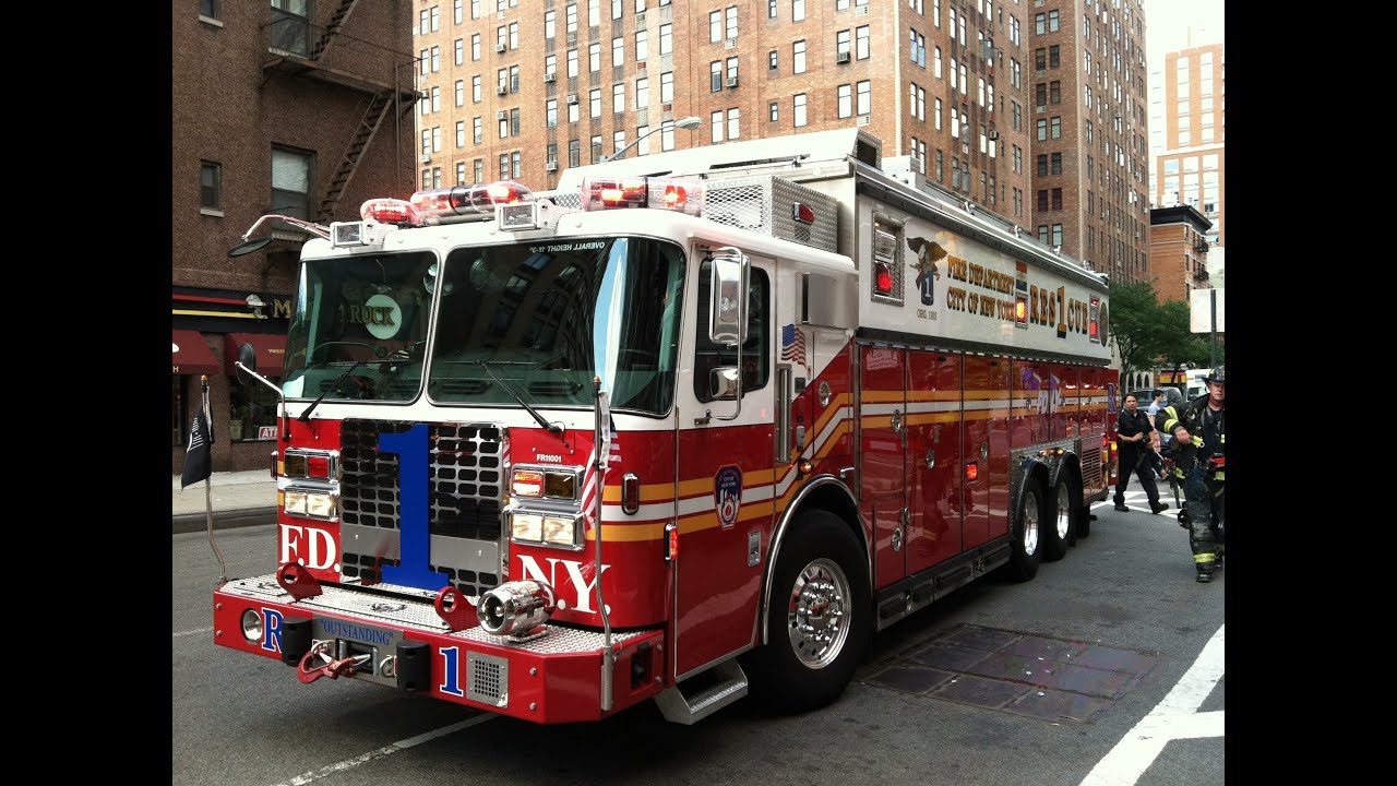 FDNY - Rescue 1 - Responding - 8/15/14