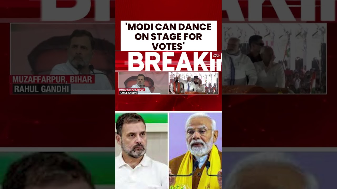 Rahul Gandhi's 'Modi Can Dance for Votes' Remark at Bihar Rally Sparks Massive BJP Fury #biharnews