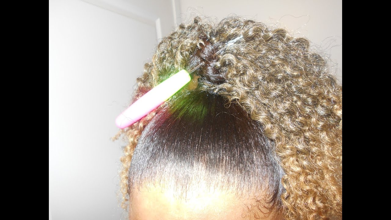 Braidless Crochet  Puff