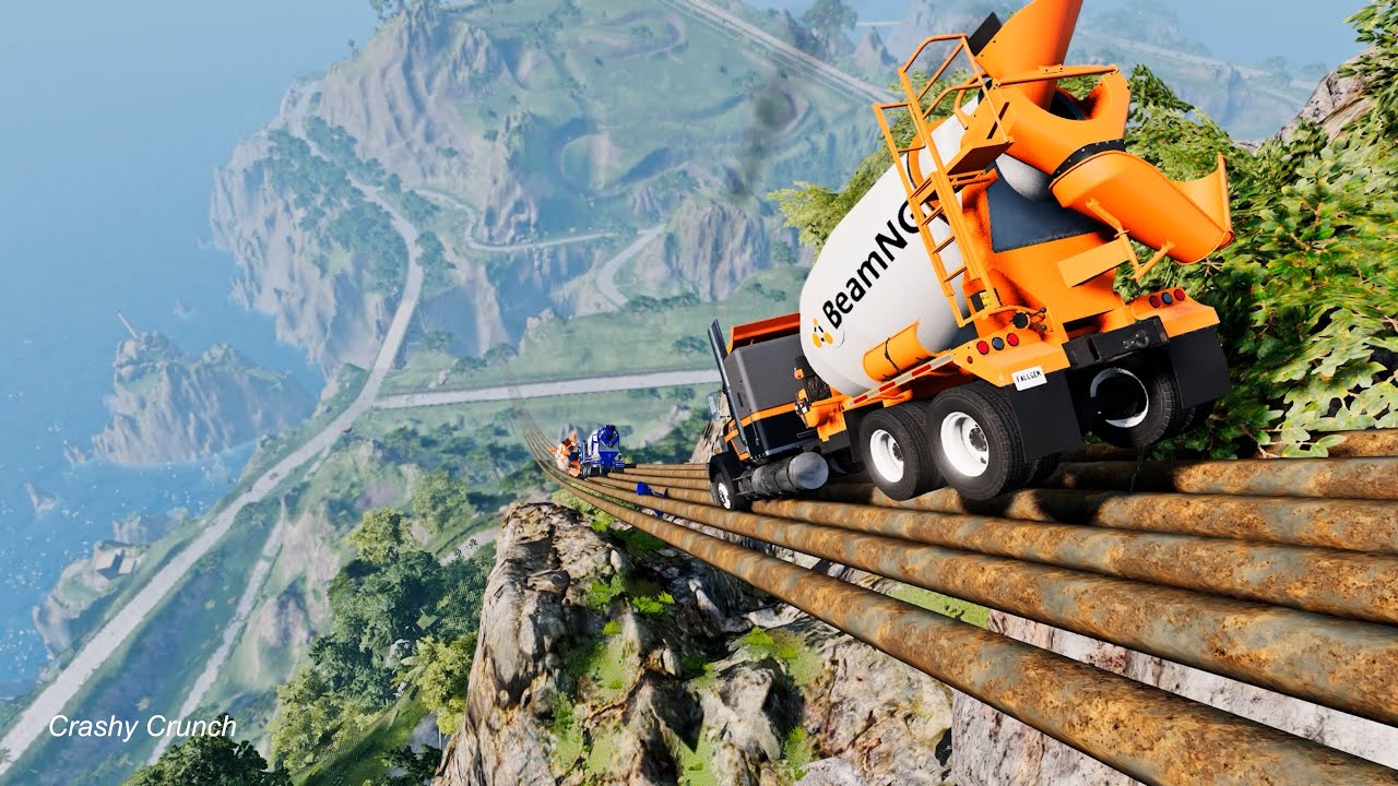 Truck-Coaster | Truck Sliding Down | BeamNG Drive