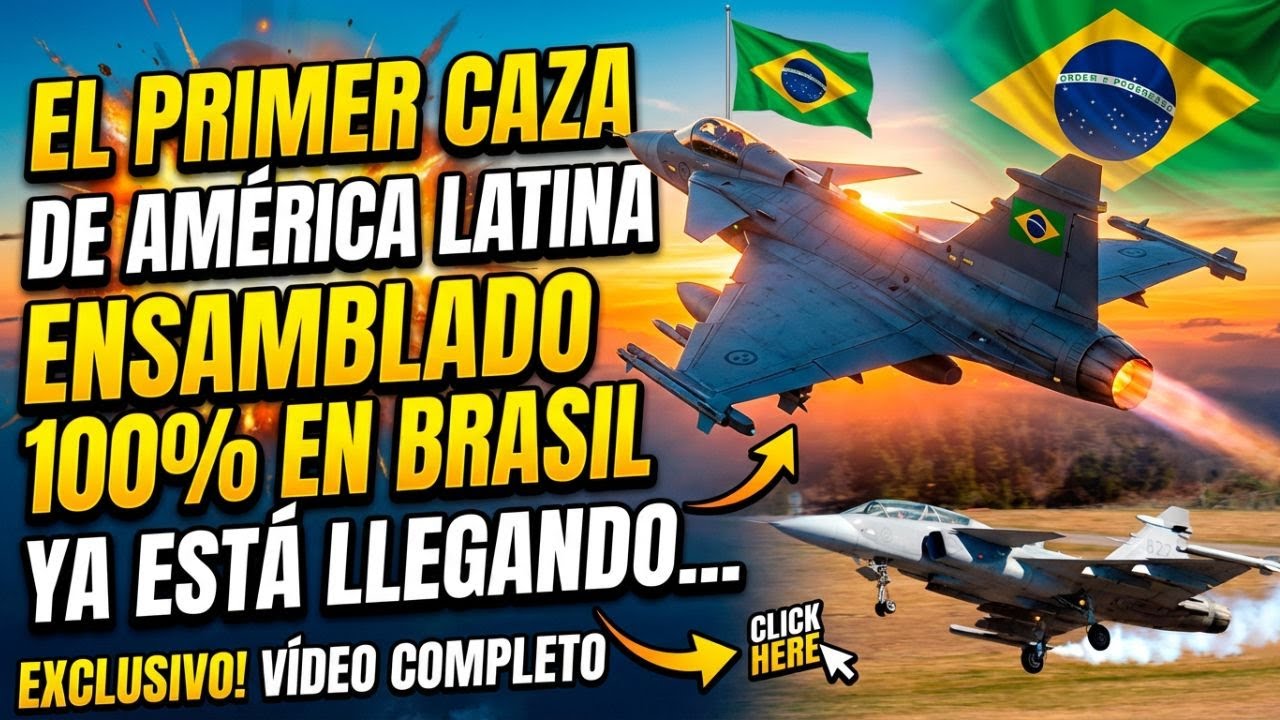 Primer Gripen ensamblado en Brasil ya tiene fecha confirmada: ¡Saab lo reveló todo!
