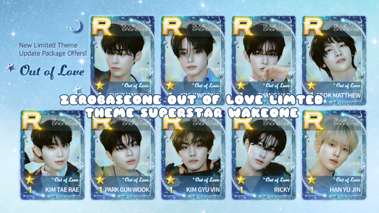 [SUPERSTAR WAKEONE] COMPLETE ZEROBASEONE &lsquo;Out of Love&rsquo; BLUE Paradise LIMITED THEME - 🤍💙