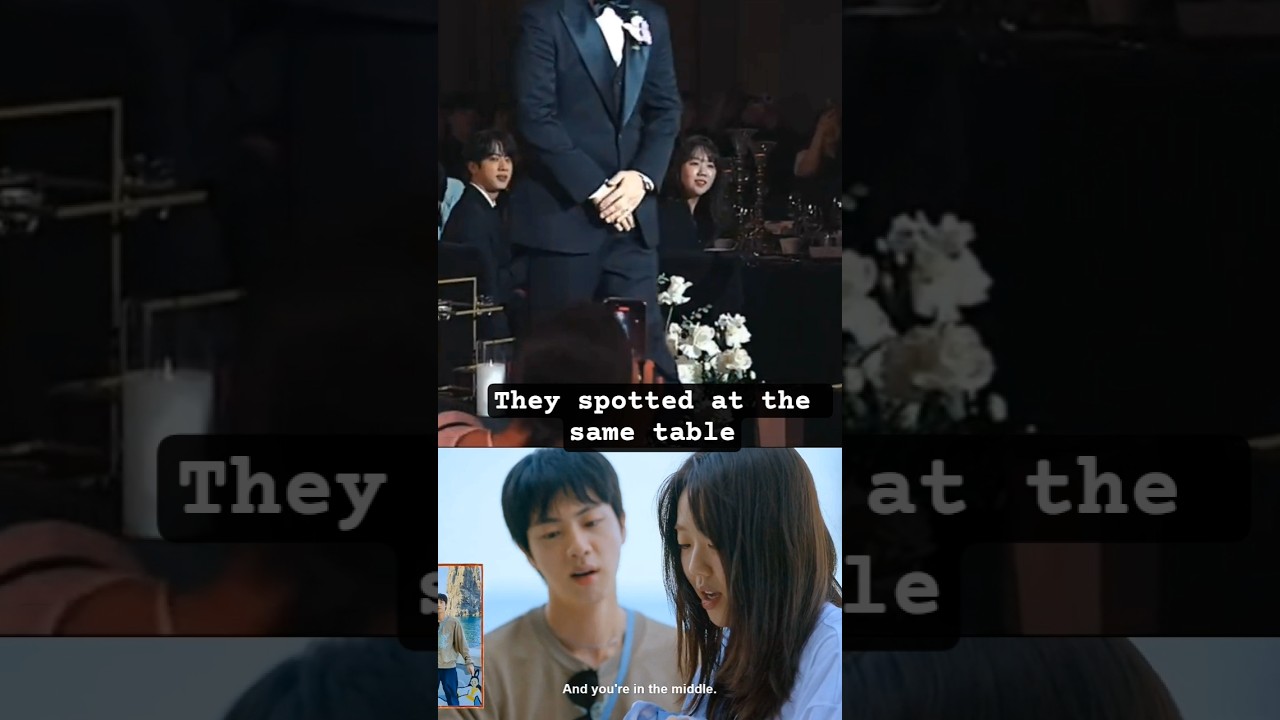 #jin and #jiyeeun at Kwak tube wedding #bts