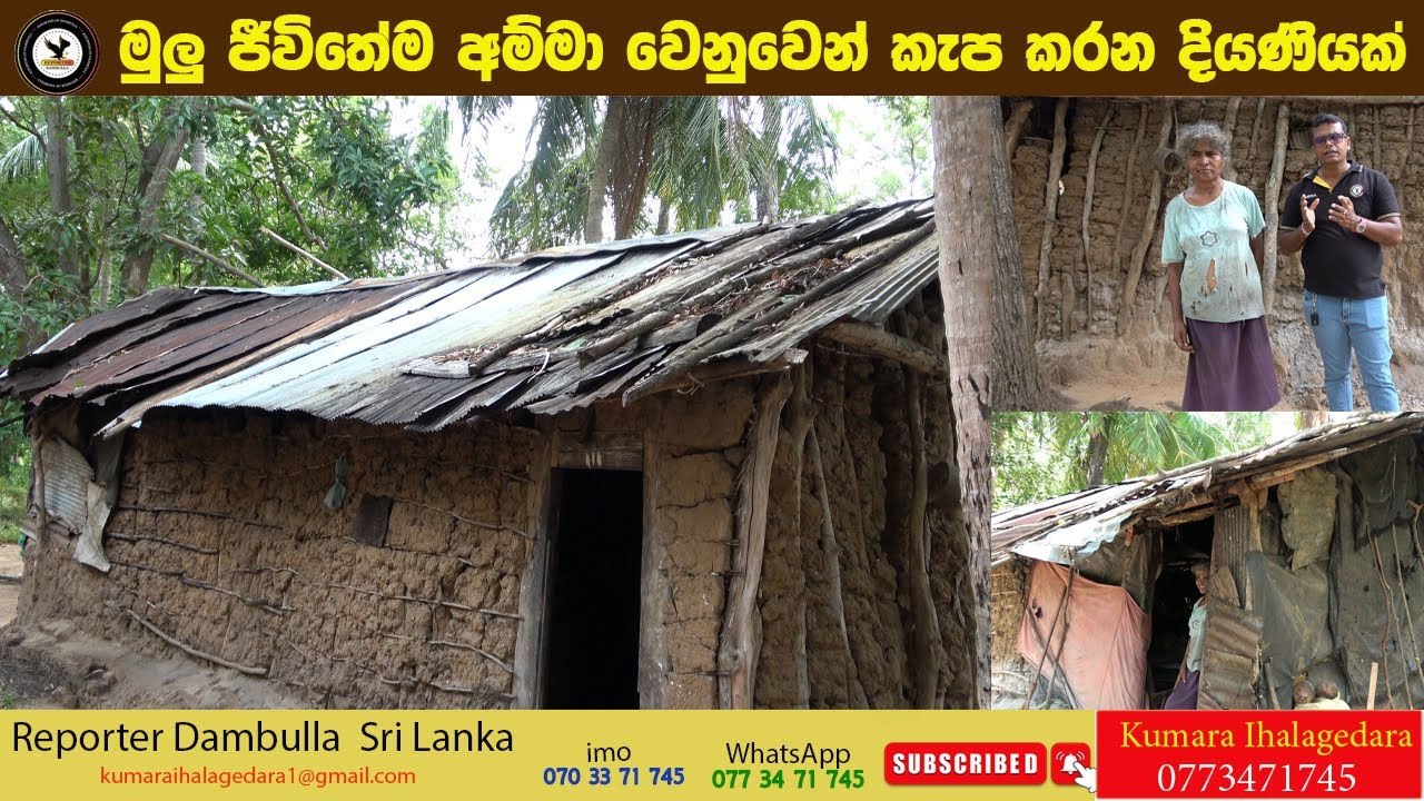 මුලු ජීවිතේම අම්මා වෙනුවෙන් කැප කරන දියණියක් || REPORTER Dambulla || Kumara Ihalagedara Sri Lanka