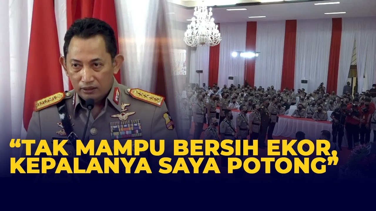 Tegas! Kapolri: Jika Tak Mampu Bersih Ekor, Kepalanya Saya Potong