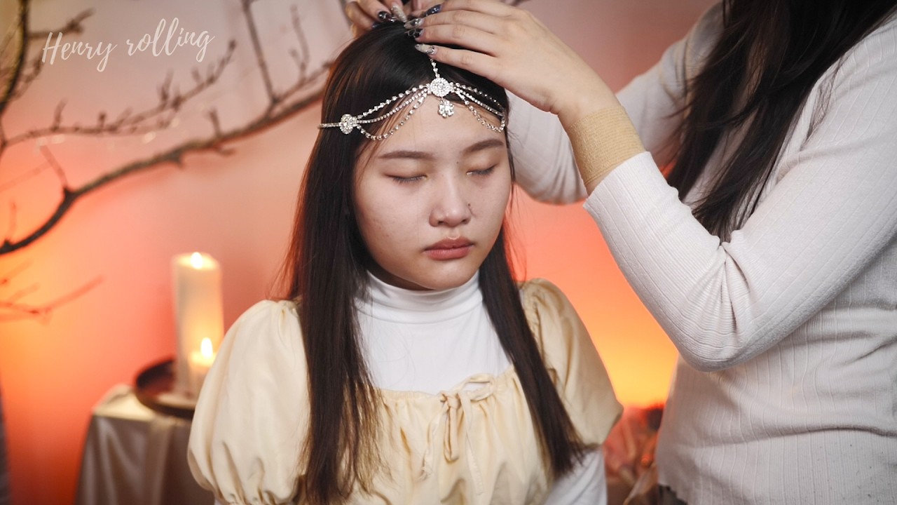 Asmr Perfectionist Bohemian - inspired Sleek Middle-Part Hair Styling | Hair Play, Brushing, Wax