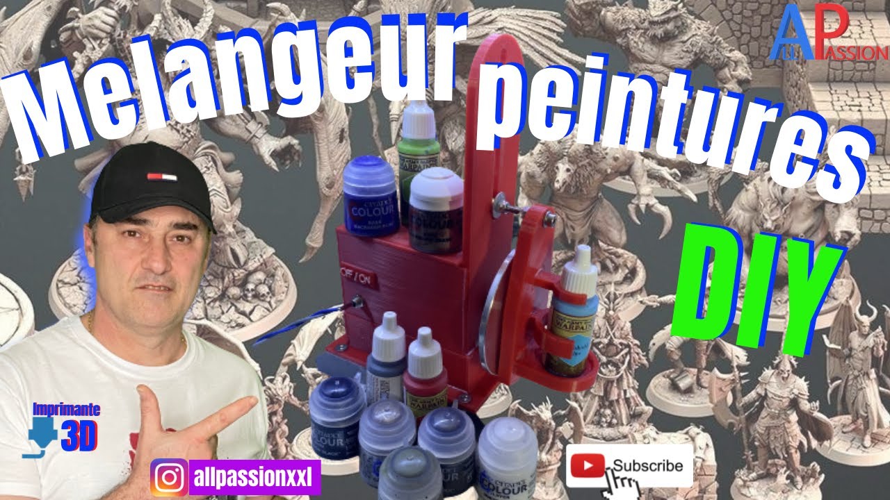 comment faire un Melangeur peinture citadel / army painter DIY