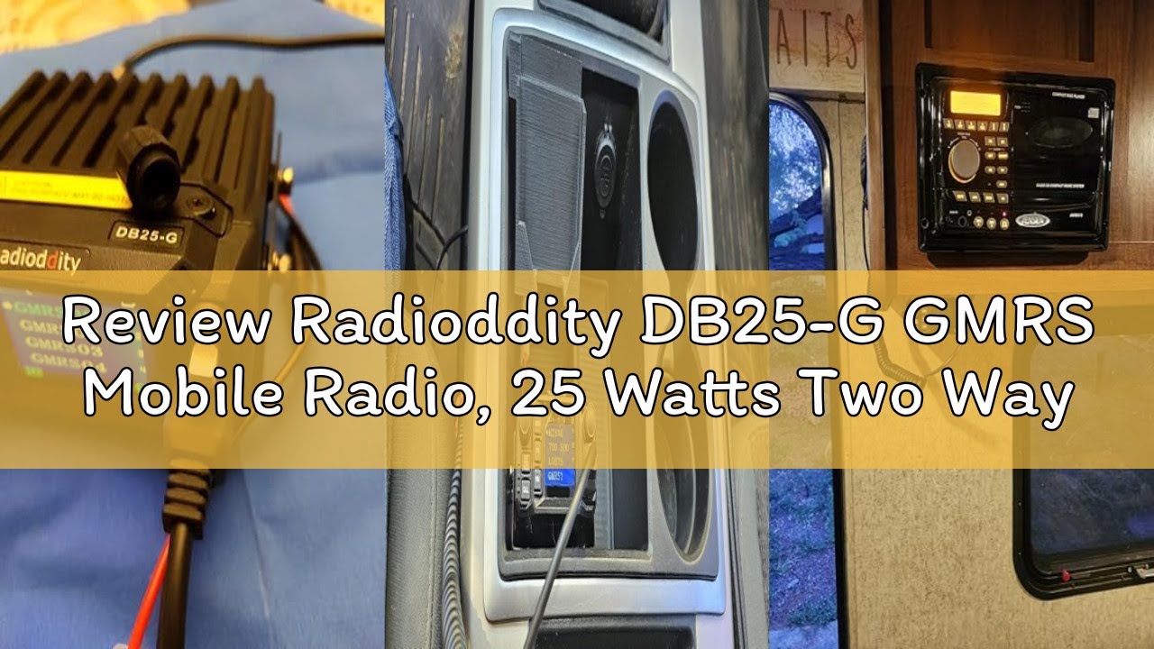 Review Radioddity DB25-G GMRS Mobile Radio, 25 Watts Two Way Radio Long Range, Quad Watch, GMRS Repe