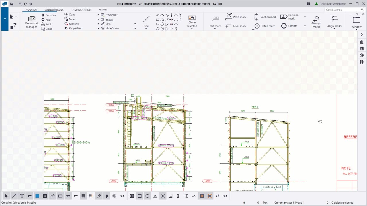 How to use smart panning in Tekla Structures