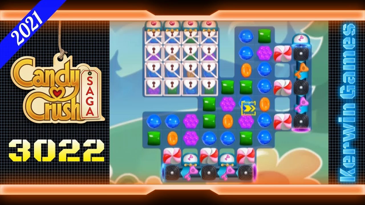 Candy Crush Saga Level 3022 - Hard Level - No Boosters - 24 moves (2021)