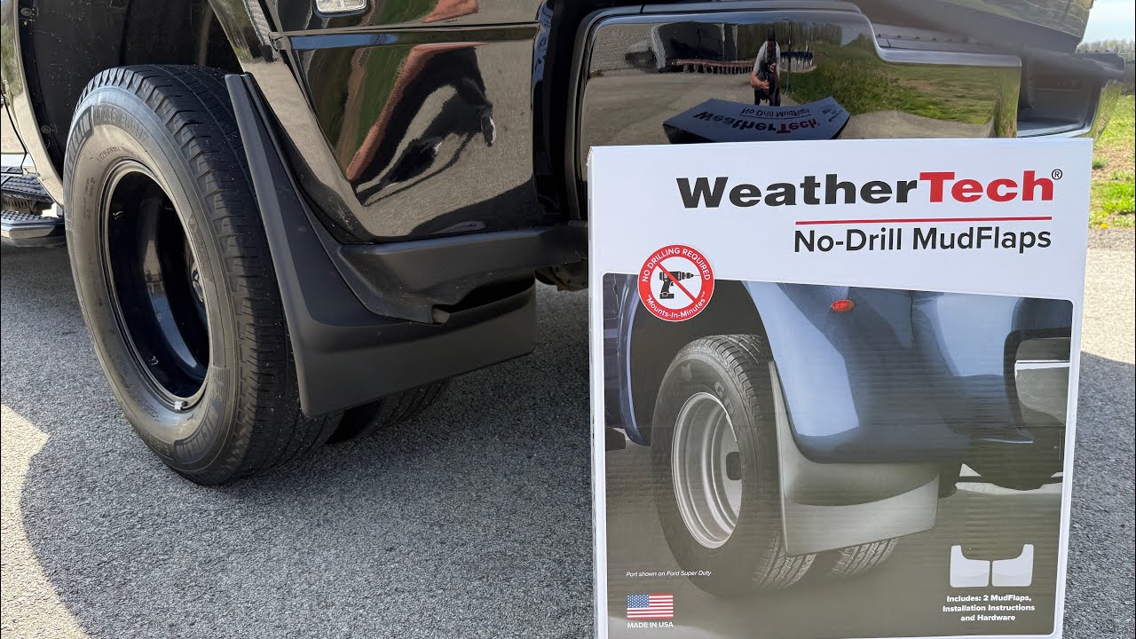 Weathertech No Drill Custom Mudflaps For The 5th Gen Ram 3500 Dually Truck Install & Review!
