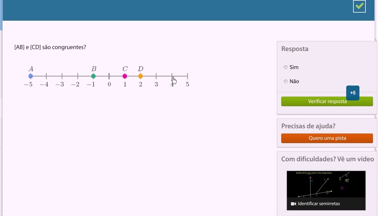 Segmentos de reta congruentes - Khan Academy em portugu&ecirc;s (7&ordm; ano)
