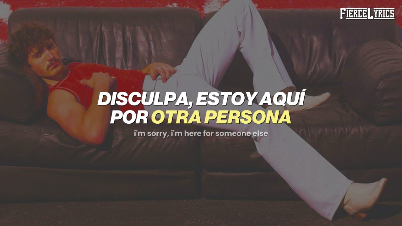 Benson Boone - Sorry I&rsquo;m Here For Someone Else | espa&ntilde;ol + lyrics