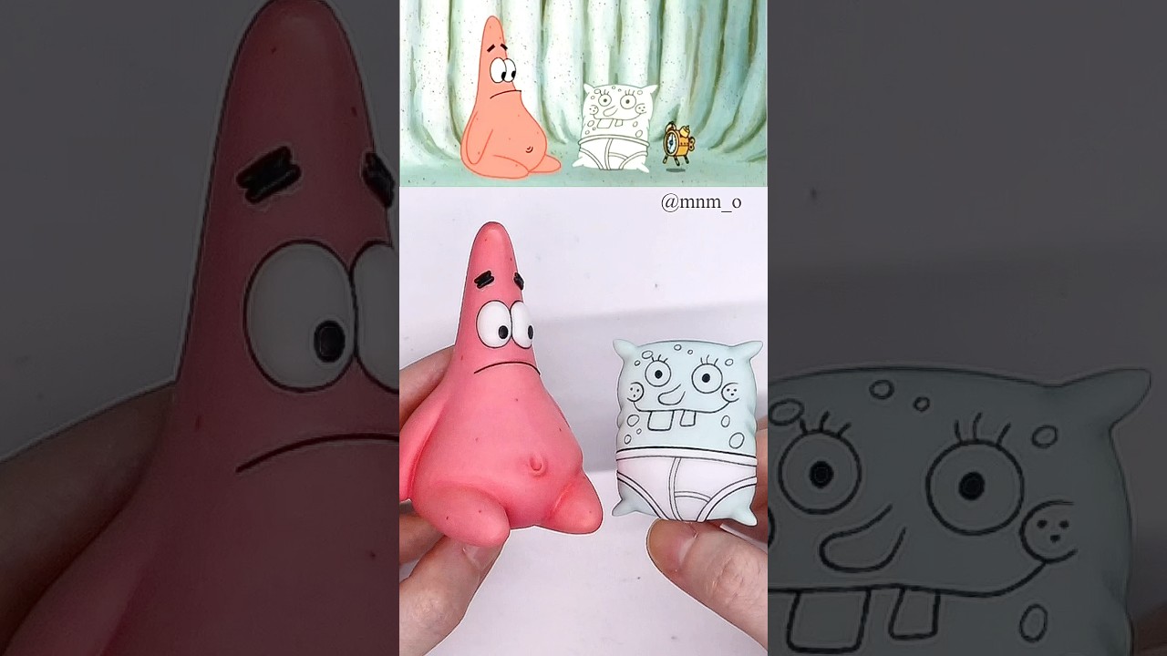 Making SpongeBob Patrick Star and Pillowbob with 3d pen! 스폰지밥 뚱이 만들기