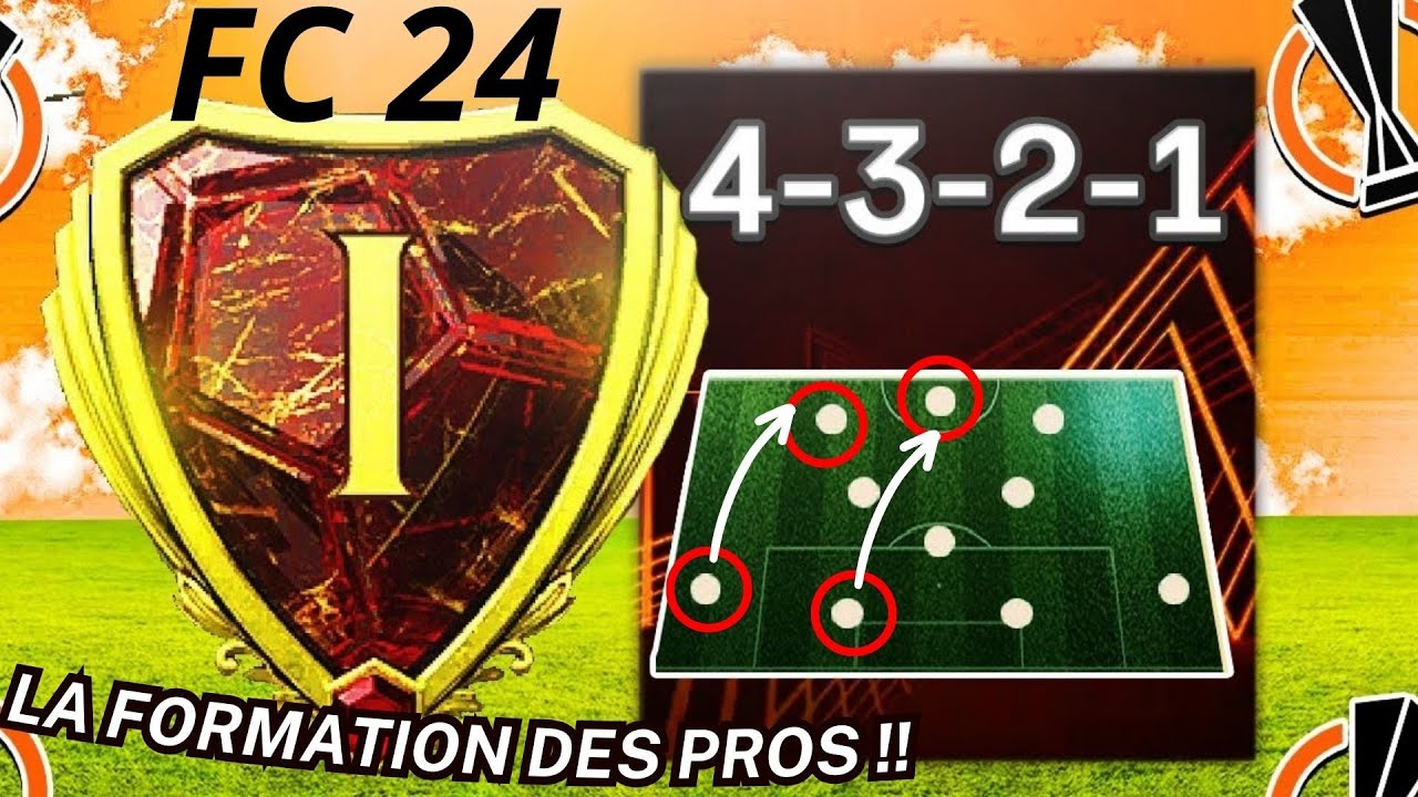 La FORMATION DES PROS SUR FC 24 !!🔥🔥tuto formation 4-3-2-1 +Tactiques Perso