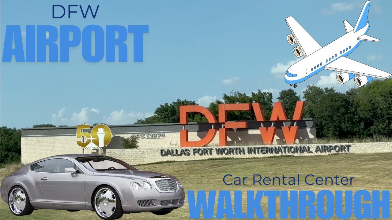 DFW Airport Car Rental Center Walkthrough