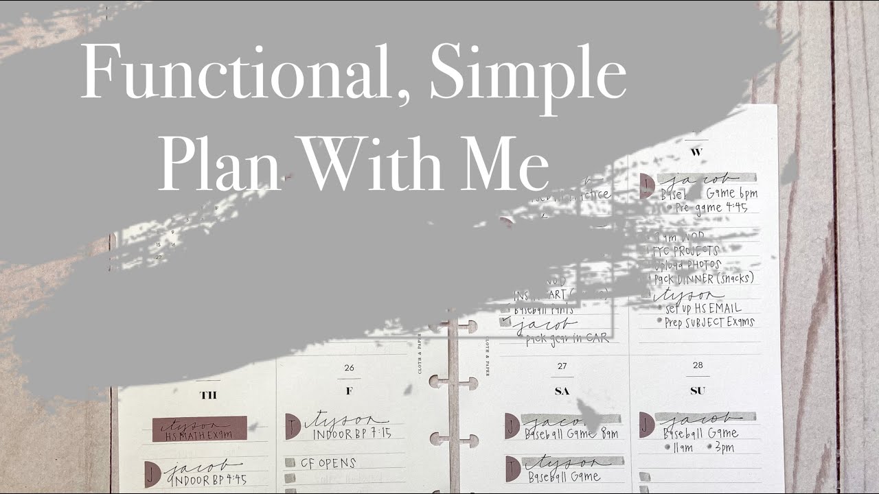 Functional Plan With Me