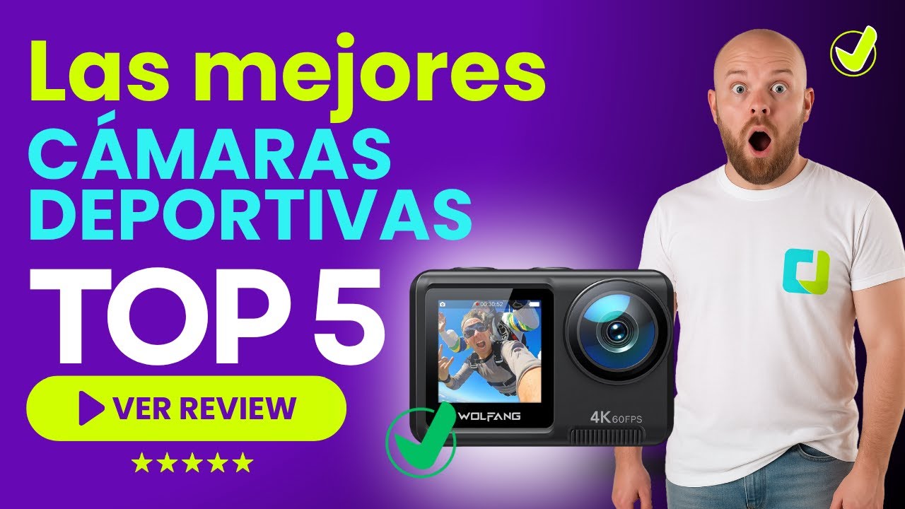 Las 5 Mejores C&Aacute;MARAS DEPORTIVAS 4K 2025 Calidad Precio AMAZON | 📹 Tomas &Eacute;picas sin Temblores 📹
