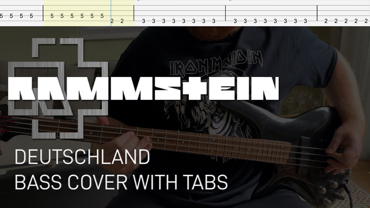 Rammstein - Deutschland (Bass Cover with Tabs)