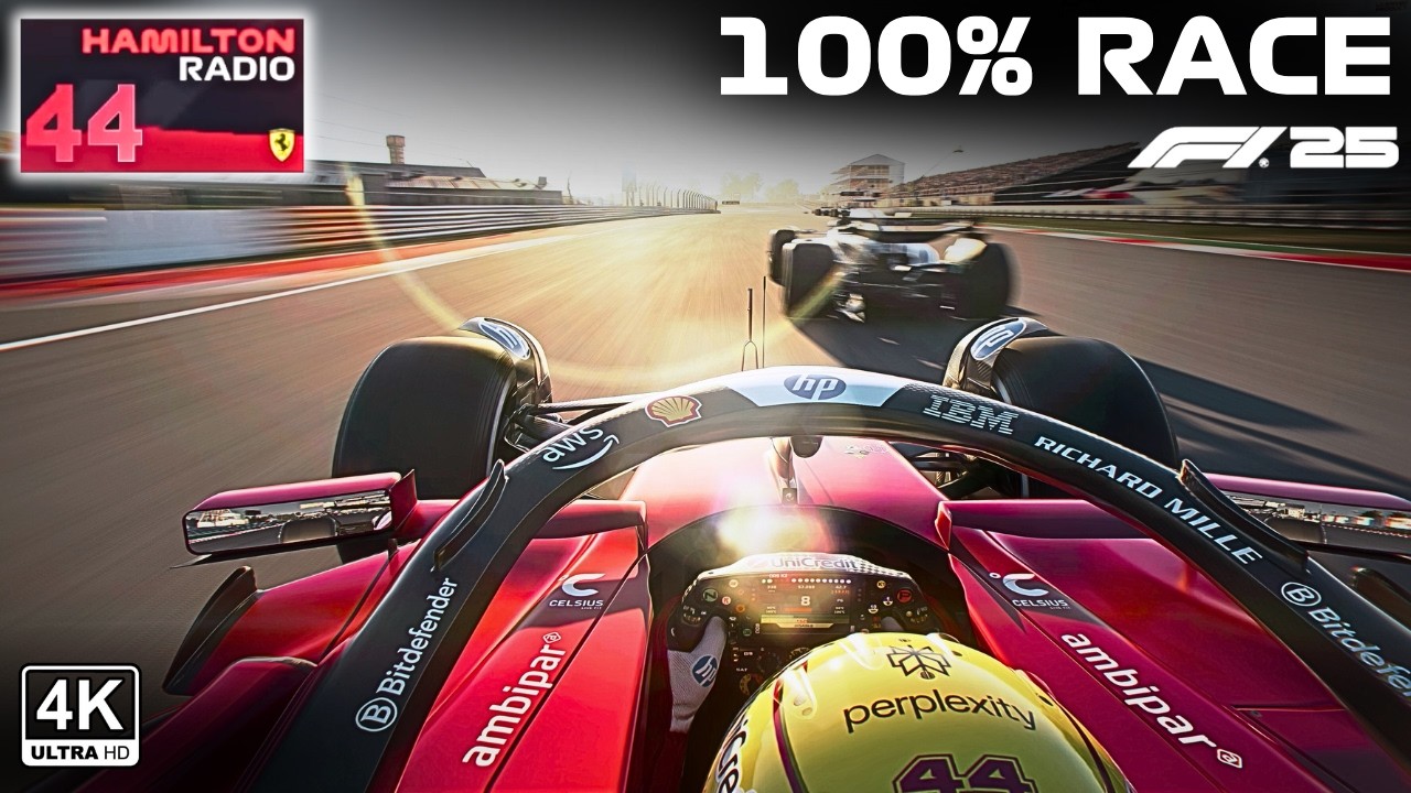 ULTRA REALISTIC F1 25 GAMEPLAY - Lewis Hamilton 100% Race United States GP  with Real Team Radio