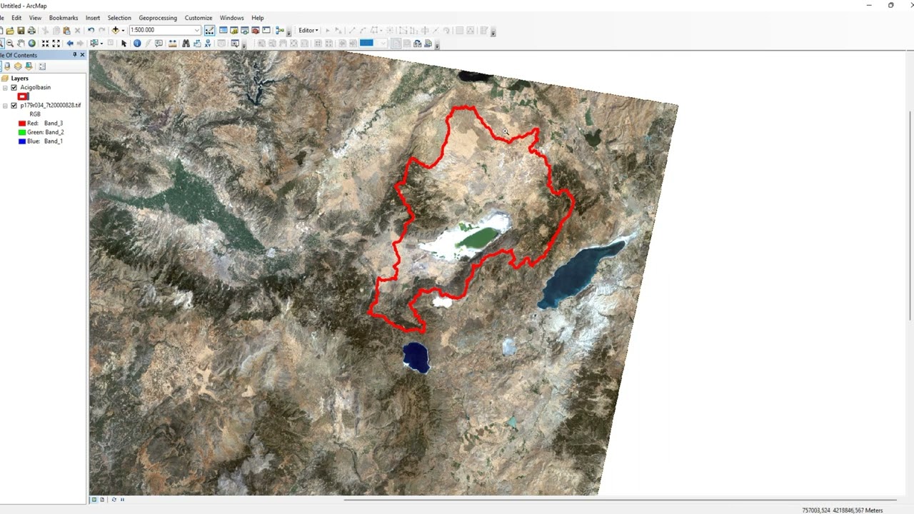 ARCGIS İLE RASTER VERİ KESME CLIP