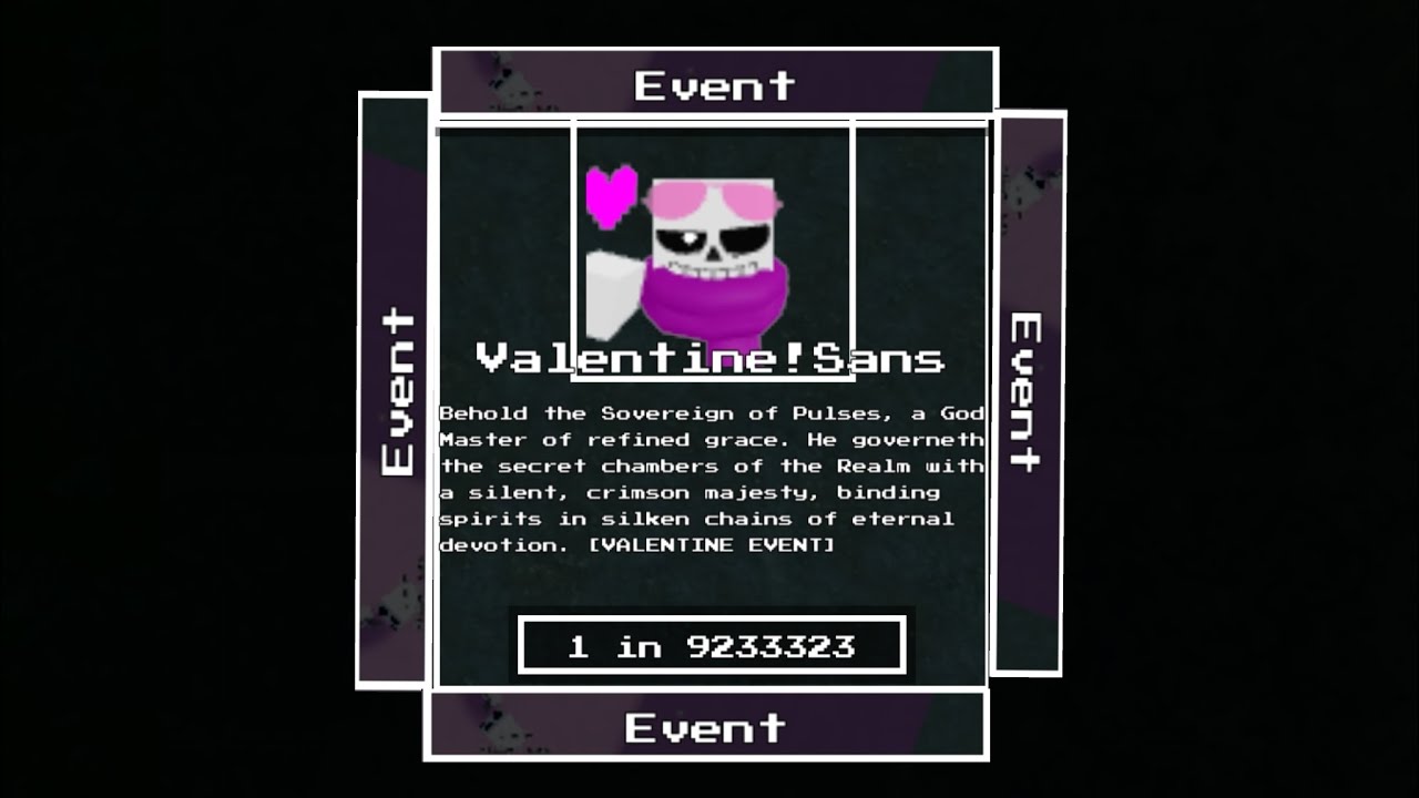 Yuyyik sans rng valentine!Sans