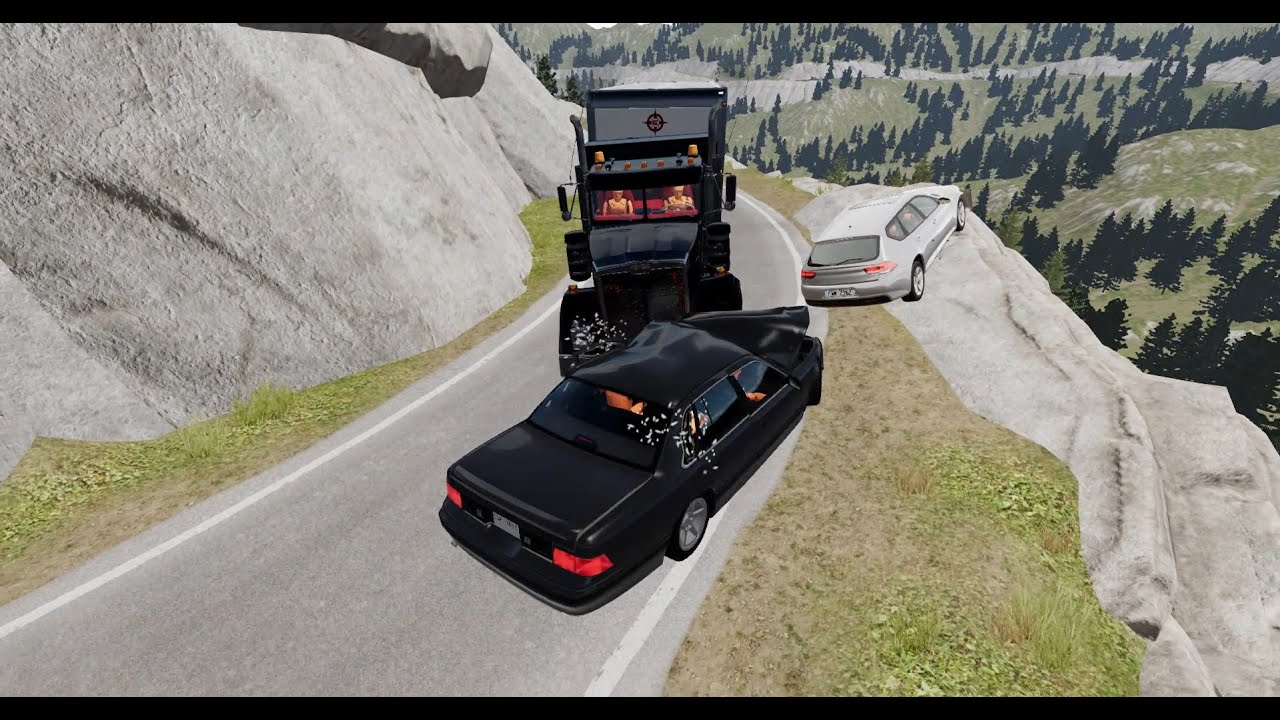 Insane cliff fall crash test dummy #100 3 | HiPrivate, BeamNG.Drive, YouTube.