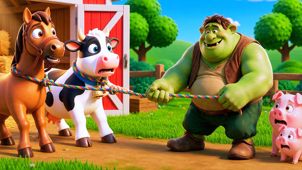 Thief at Old MacDonald Farm! 😱 All the Animals are Gone! Police Officers Save the Day👮&zwj;♂️