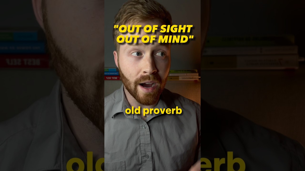 &ldquo;Out of sight, out of mind&rdquo; 🧠🫶🏻 #proverbs #psychology #selfgrowth #selfimprovement #lifecoach
