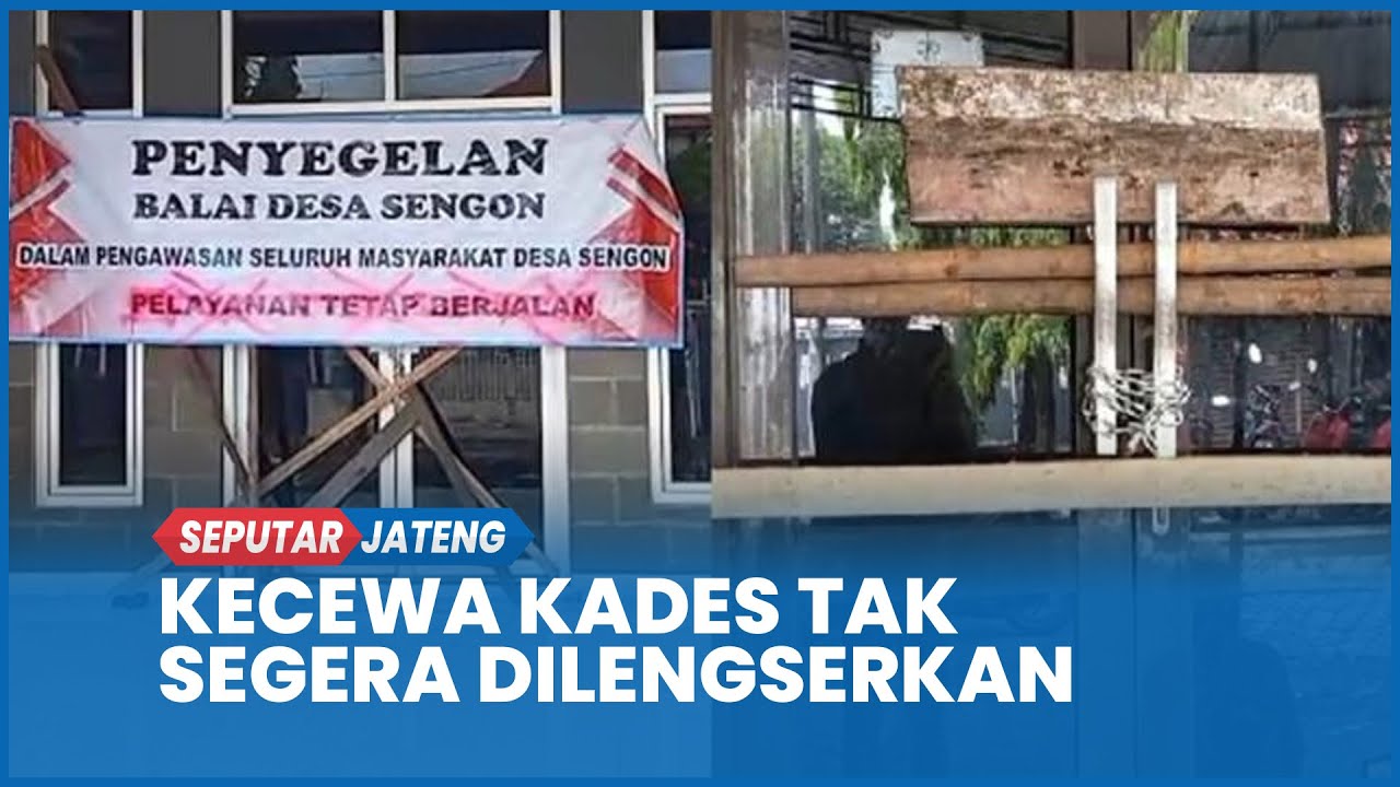 Kecewa Kades Tak Segera Dilengserkan, Balai Desa Sengon Brebes Disegel Warga