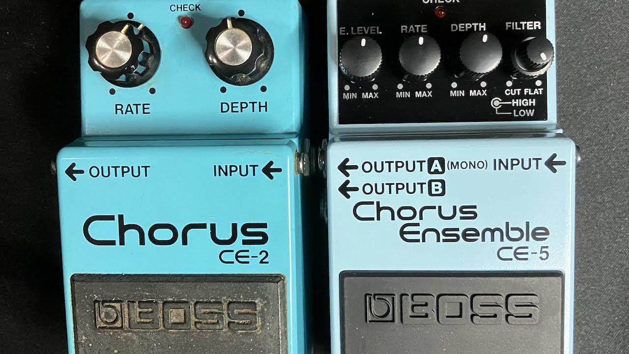 Chorus comparison (with delay) BOSS CE-2 vs BOSS CE-5