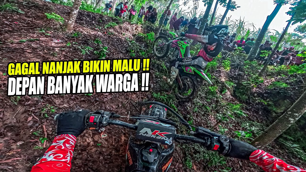 MALU DI DEPAN BANYAK WARGA YANG MELIHAT !! Gagal Nanjak Berkali-kali !!! ( Baksos BSJ #1