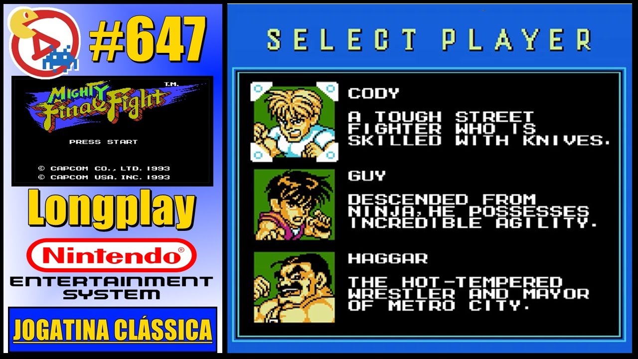 NES Longplay Mighty Final Fight - Cody