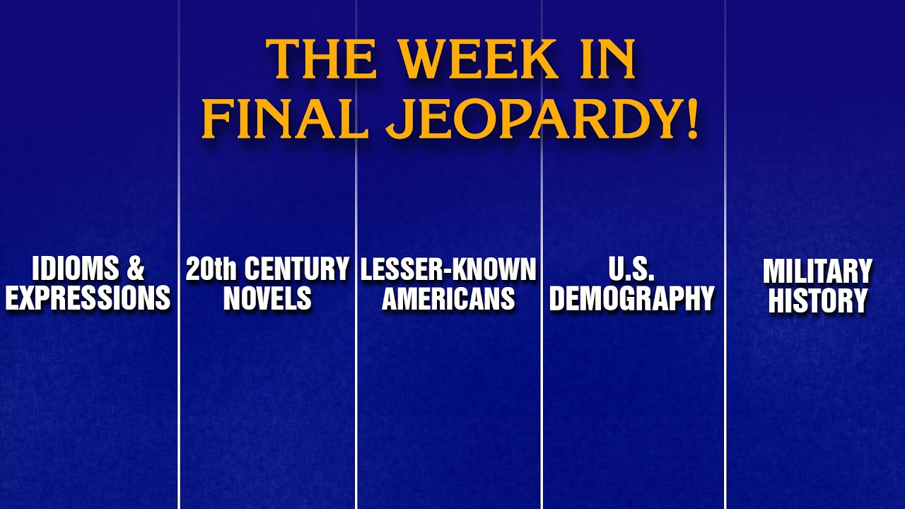 A Week in Final Jeopardy!: 6/1 - 6/5 | JEOPARDY!