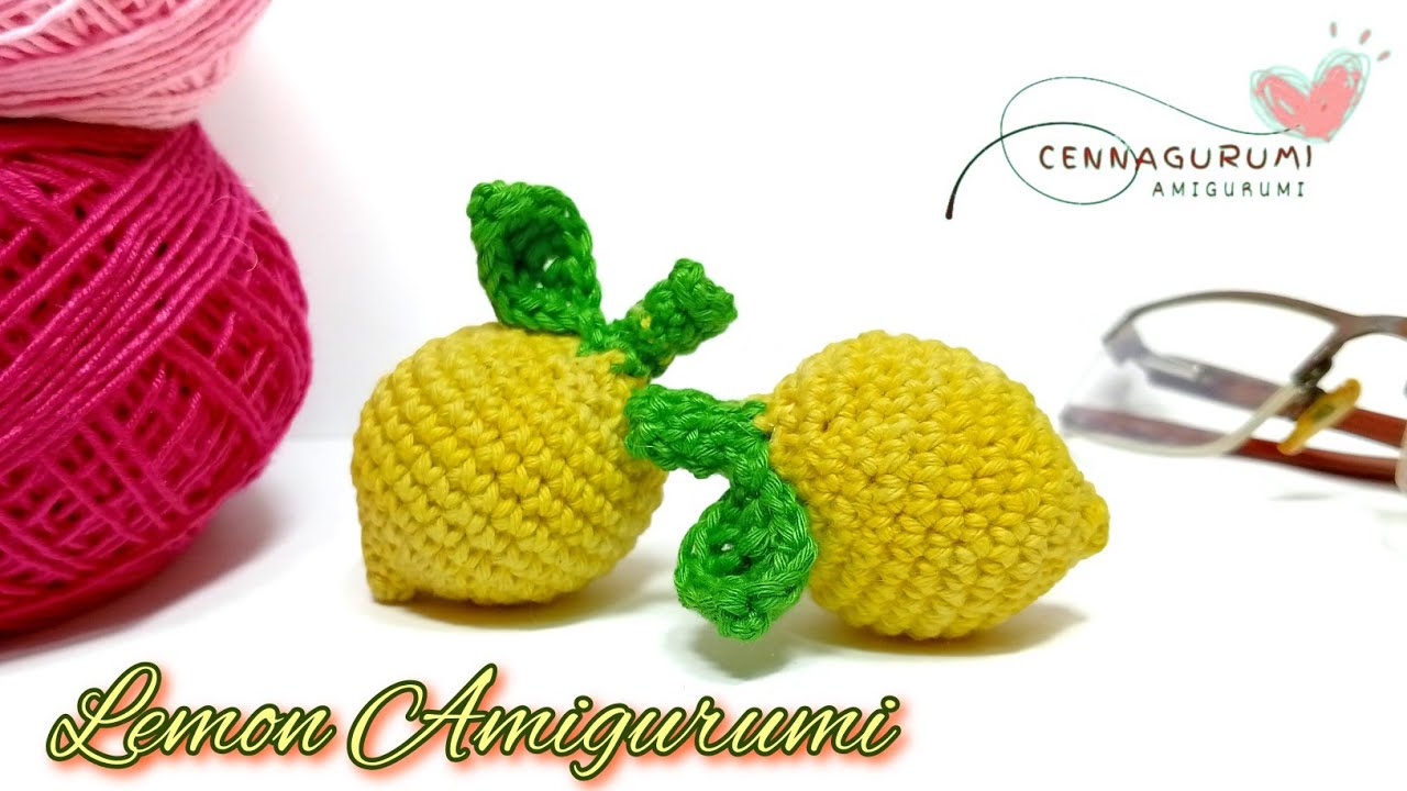 Фрукты Амигуруми || Как связать лимон амигуруми крючком || Амигуруми Лимон || Лимон крючком