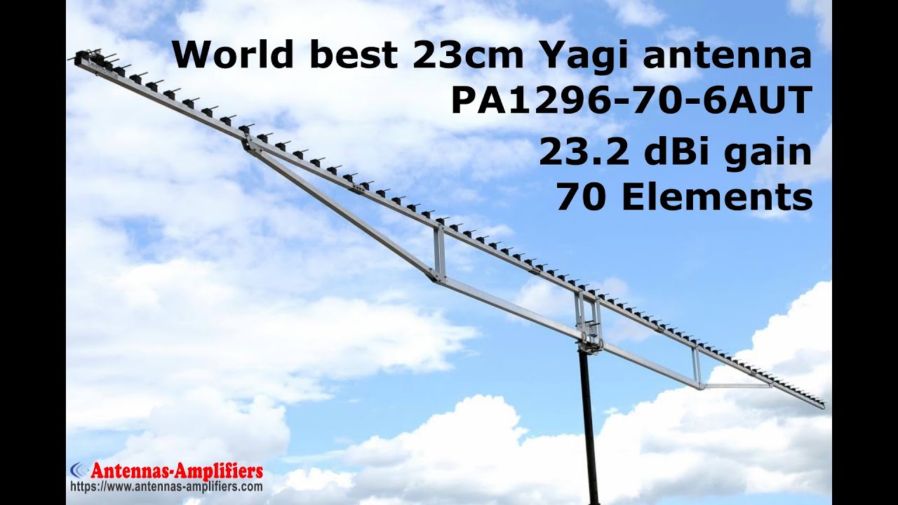 World Best and Biggest 23cm Low Noise Yagi Antenna