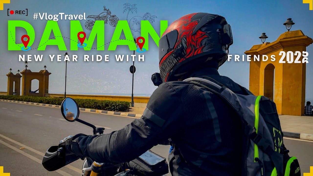 FULL MASTI WITH FRIENDS..RIDE TO DAMAN & EXPLORING CITY ON MY TRIUMPH SCRAMBLER 400X 🏍❤️