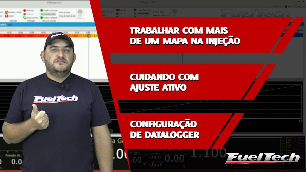 Como configurar canais de Datalogger e trabalhar com mapas em sua injeção FuelTech!